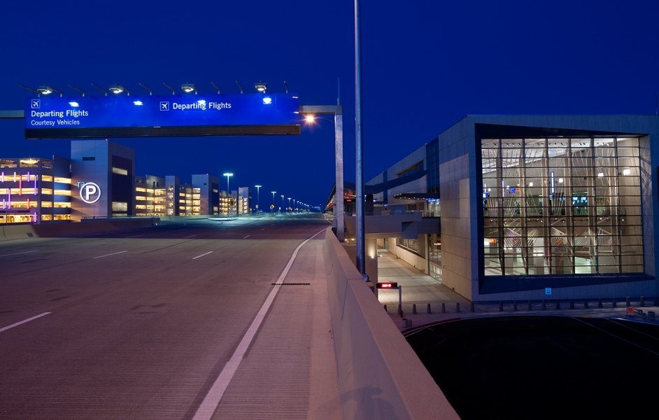 Terminal 3 Departures Level Bridge at Harry Reid International Airport